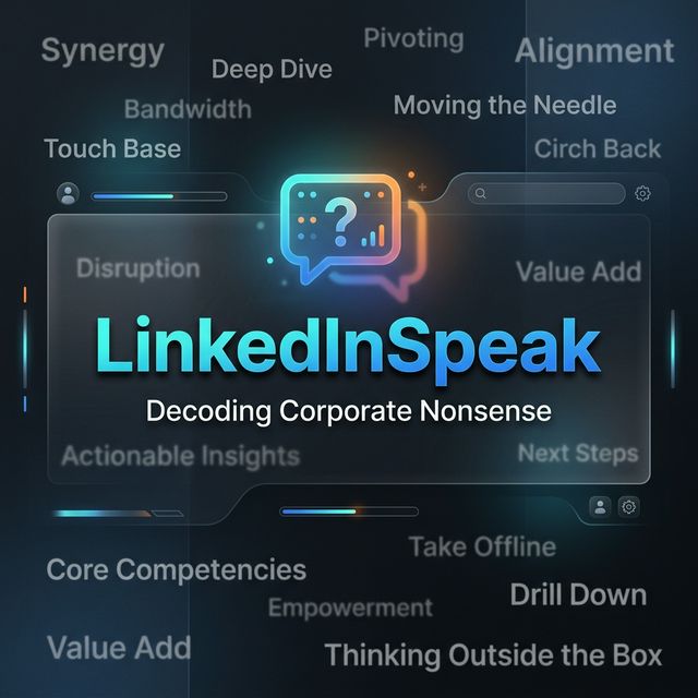 LinkedIn Speak Translator, Dictionary and Quiz